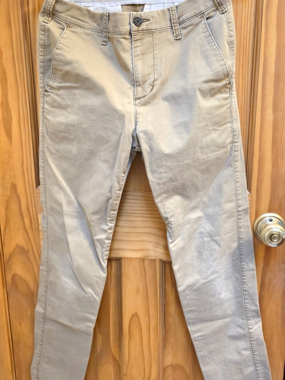 Hollister Slim Chinos in Light Tan